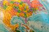 World map globe
