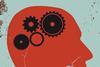 Illustration of a brain with cogs