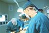 Surgeons preparing surgery