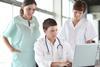 training, data, computor, hospital staff