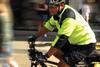 Ambulance cycle unit: man on a bike