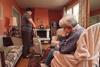 older woman at home carer support community elderly
