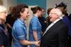 President Michael Higgins meeting Irish nurses in London