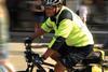 Ambulance cycle unit: man on a bike