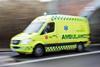 Ambulance racing to hospital