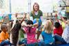 community services woman volunteer youth club children class