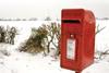 A postbox in the snow