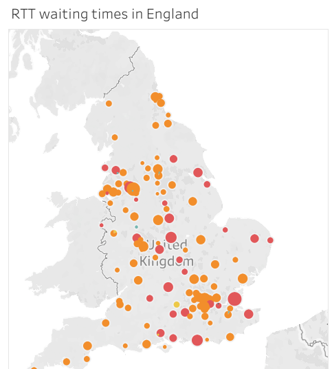 Mapped: RTT waiting times | News | Health Service Journal