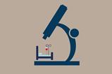 Microscope looking at hospital bed