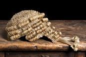Barrister's wig court lawyer legal