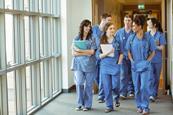 Doctors medical staff students trainees