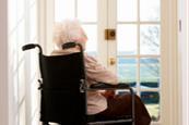 mental health depressed elderly woman wheelchair 3
