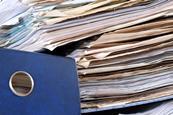 A big pile of paperwork