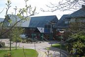 View of the main entrance of Salisbury District Hospital from the south west