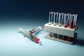Syringes blood samples
