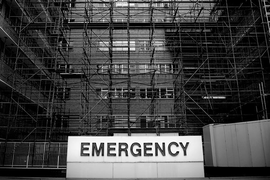 Emergency department waiting room under pressure
