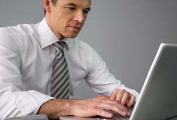 Man at work in office