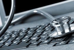 Computer and stethoscope