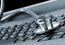 Computer and stethoscope