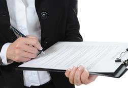 Commissioning support woman clipboard