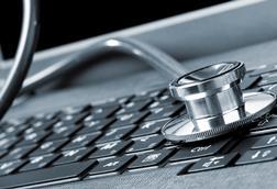 Computer and stethoscope