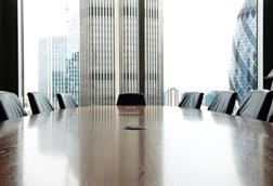 boardroom table and chairs
