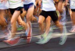 A running track race