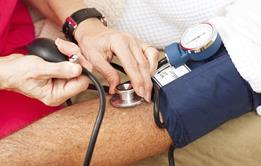 Nurse treating patient