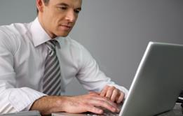 Man at work in office