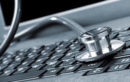 Computer and stethoscope