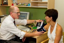 Doctor at GP surgery