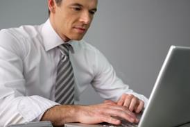 Man at work in office