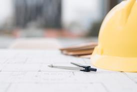 Construction building blueprint plans