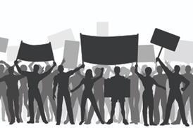 industrial action strike placard protest