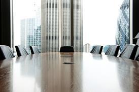 boardroom table and chairs