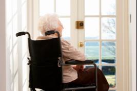 mental health depressed elderly woman wheelchair 3