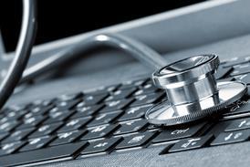 Computer and stethoscope