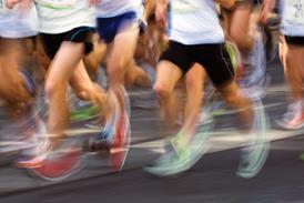 A running track race