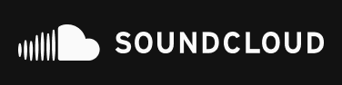 SoundCloud - Horizontal White on Black
