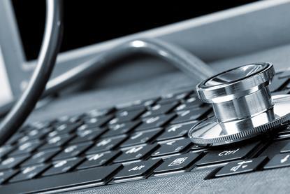 Computer and stethoscope
