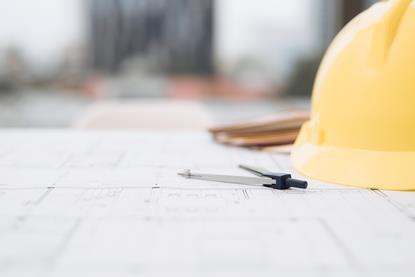 Construction building blueprint plans