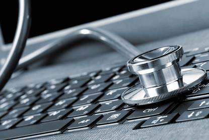 Computer and stethoscope