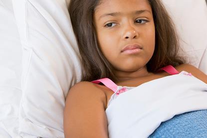 Child in hospital