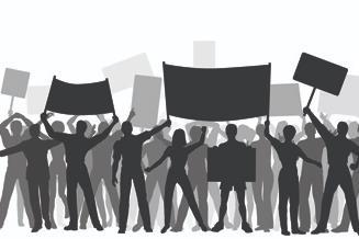 industrial action strike placard protest