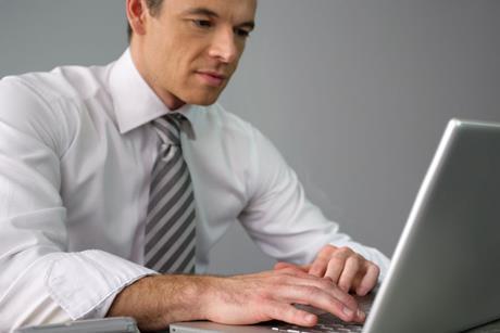 Man at work in office