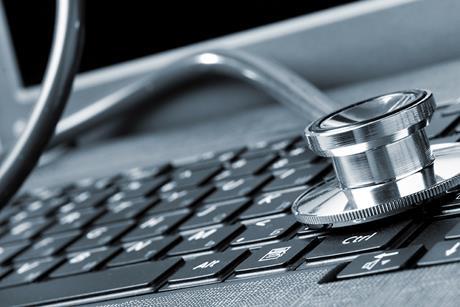 Computer and stethoscope