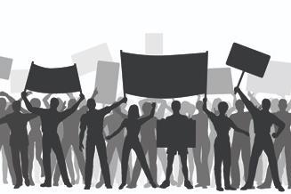 industrial action strike placard protest