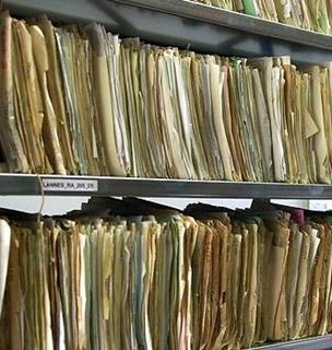 Paper files for doctor's records