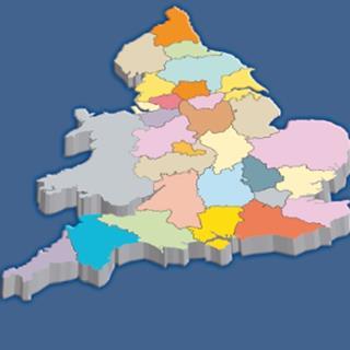 Sub regional map of England