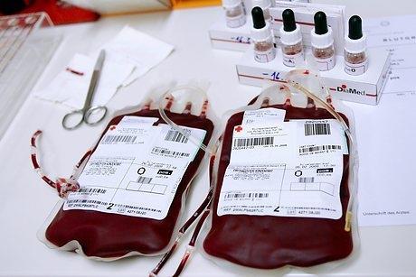 Blood transfusion pouches